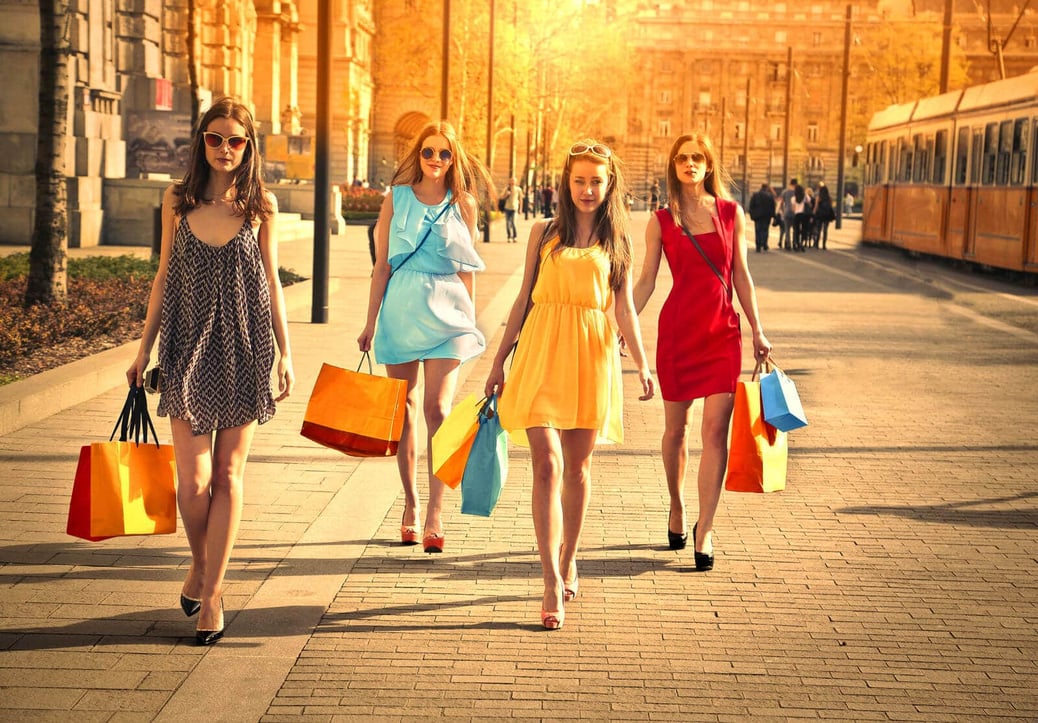 Transgender women shopping on black friday
