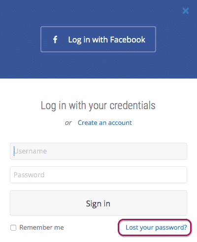 Lost Password