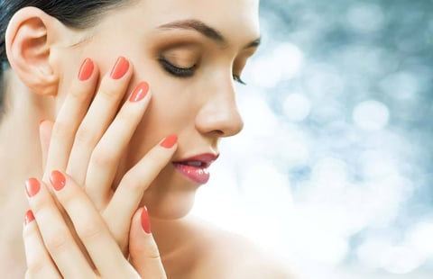 Woman with beautiful nails