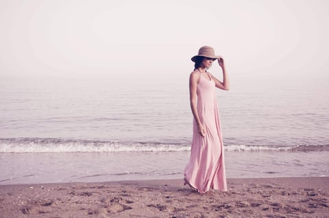 Pretty woman in pink