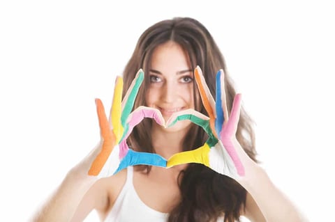 Transgender canvas with a smile