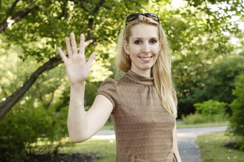 Waving goodbye to the man who brought you to womanhood