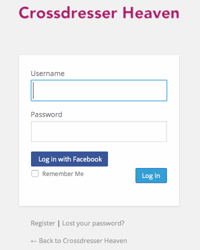 Login to Wordpress