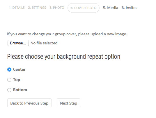 Add a cover photo to your group