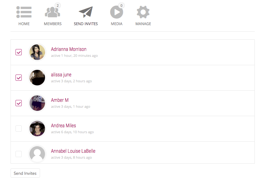 Invite Friends to a Group
