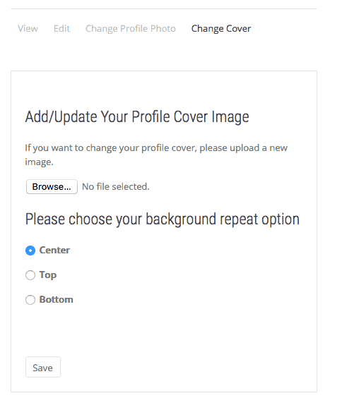 Upload Cover Photo