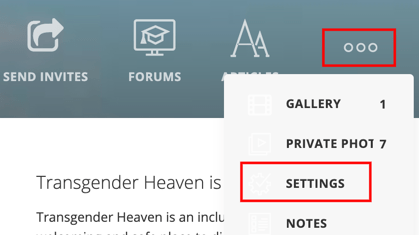 Crossdresser Heaven Profile Settings