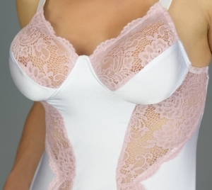 En Femme Body Contour Pocketbra Babydoll - White - 3-cdh